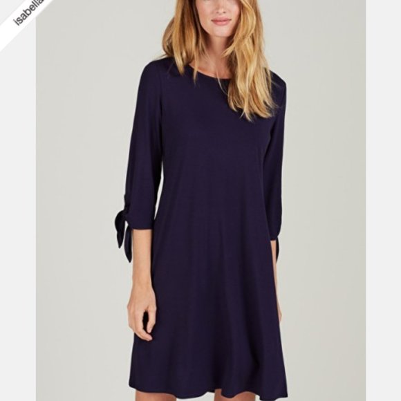 Isabella Oliver Elsa Maternity Dress (Navy) - Picture 1 of 6
